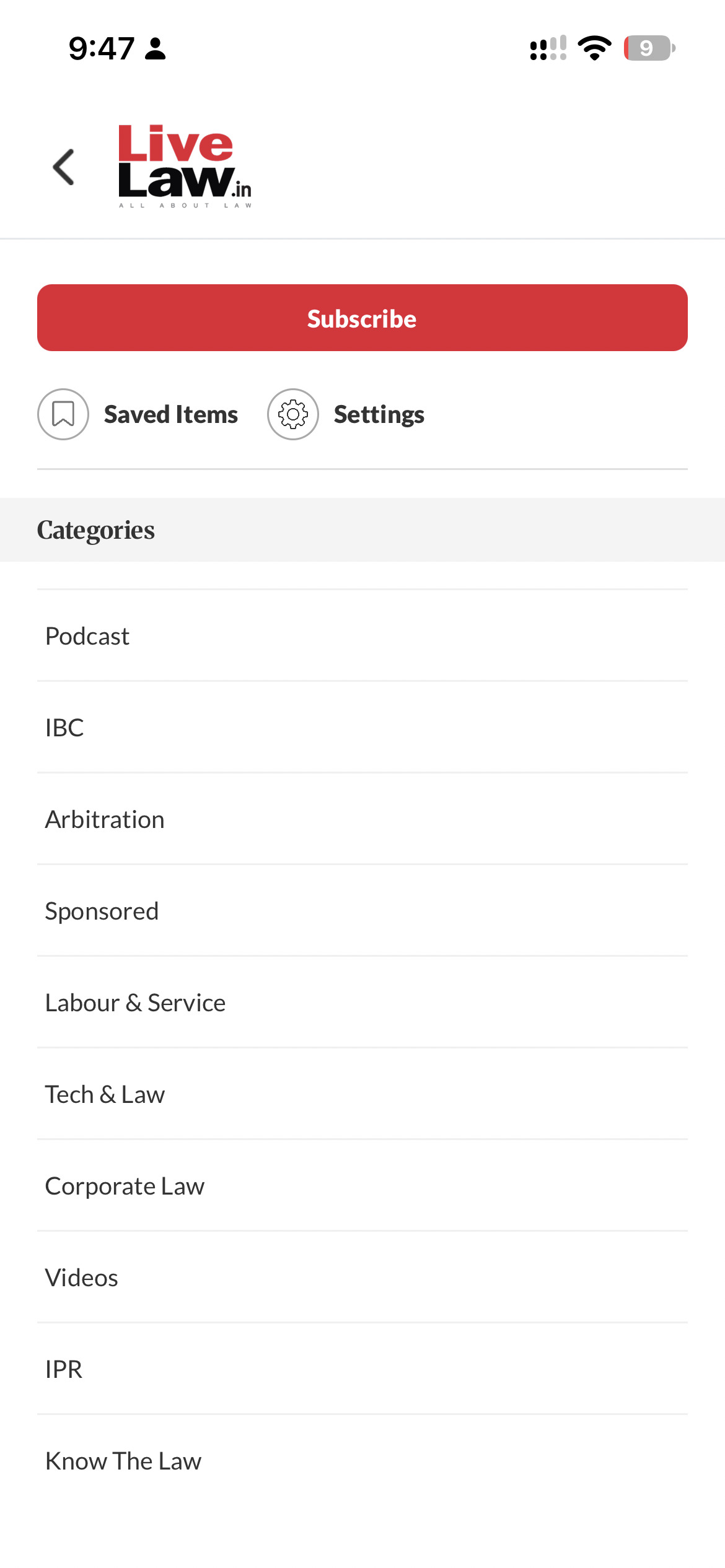 Explore legal practice areas