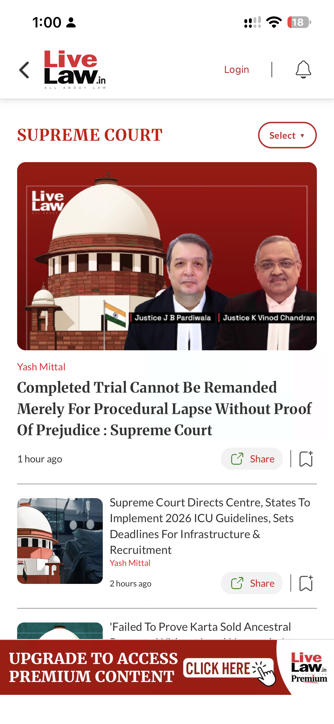 LiveLaw latest news